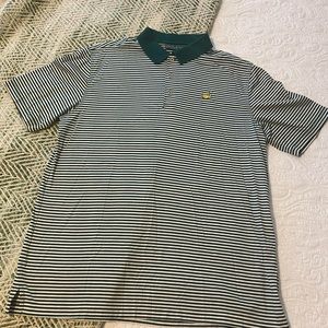 Masters Collection Green/white stripe Golf shirt